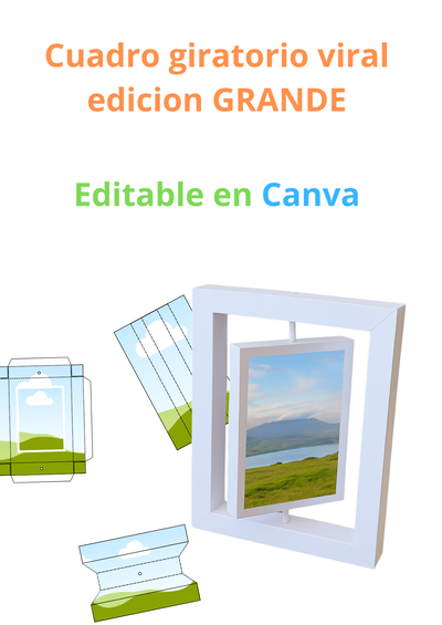 Cuadro giratorio Grande Editable 