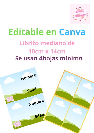 Libro mediano 10*14 cm 