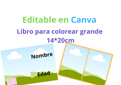 Libro para colorear grande 