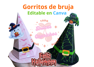 Gorritos de bruja Halloween 