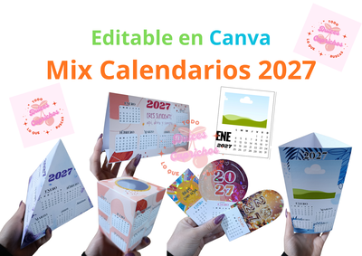 Mix 2027 calendario moldes 
