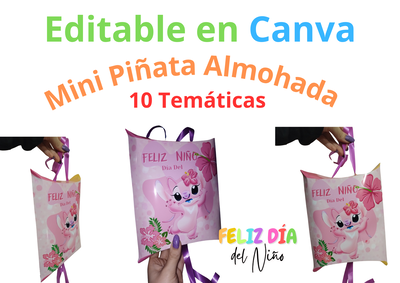 Mini Piñata Almohada  Día del Niño 