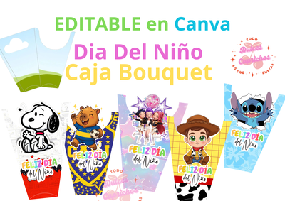 Caja bouquet DÍA DEL NIÑO 