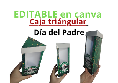 Caja triángular Editable 
