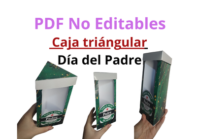 Caja triángular PDF No Editables 