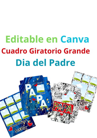 Cuadro Giratorio Día del Padre EDITABLE 