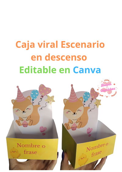 Caja escenario en descenso 