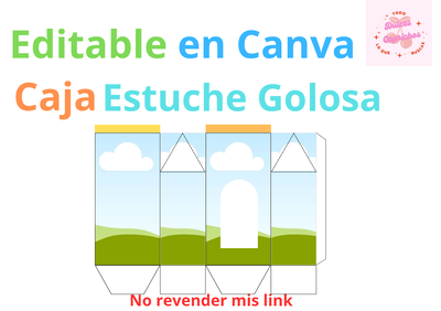 Estuche golosa Editable 