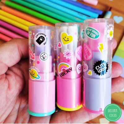Goma de Borrar + Sacapuntas Labial