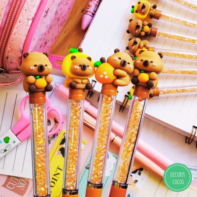 Bolígrafo Capibara Glitter