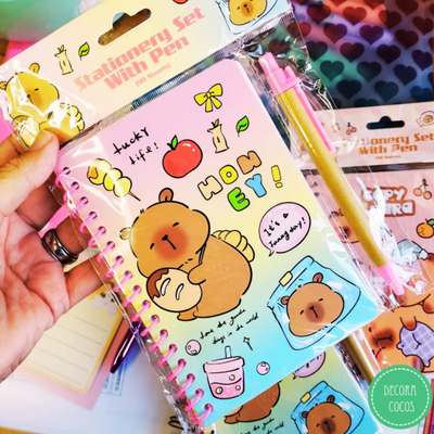 Libreta Capibara + Boligrafo