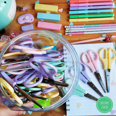 Tijera Escolar Pastel