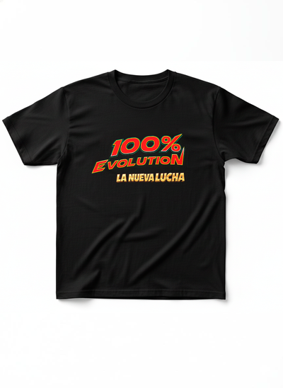 Remera Oficial 100%evolution Logo grande