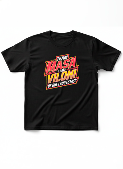 Remera TEAM MASA VS TEAM VILONI Logo