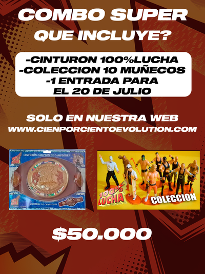 COMBO CINTURON MAS 10 MUÑECOS