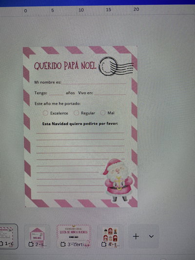 kit canva navidad editable ROSA