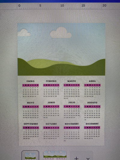 Calendario a4/a5 para imprimir en una hoja 