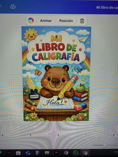 mi libro de caligrafia a4