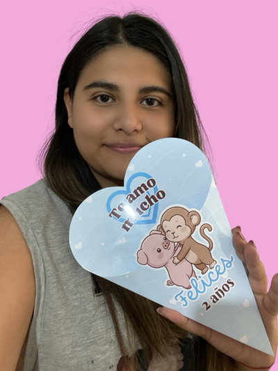 Link corazón viral CHICO 1 hoja