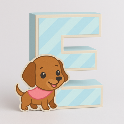 Link letra E 3d marcos en canva