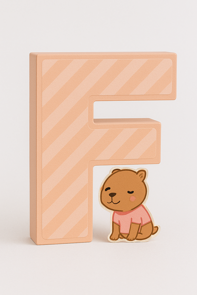 Link letra F 3d marcos en canva