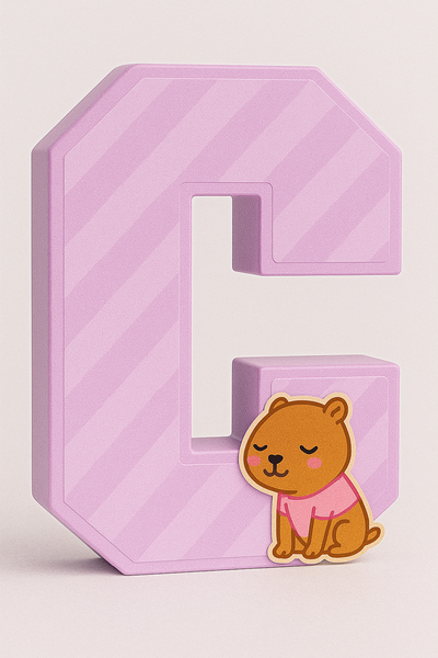 Link letra C 3d marcos en canva