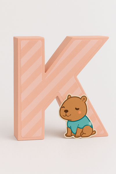 Link letra K 3d marcos en canva