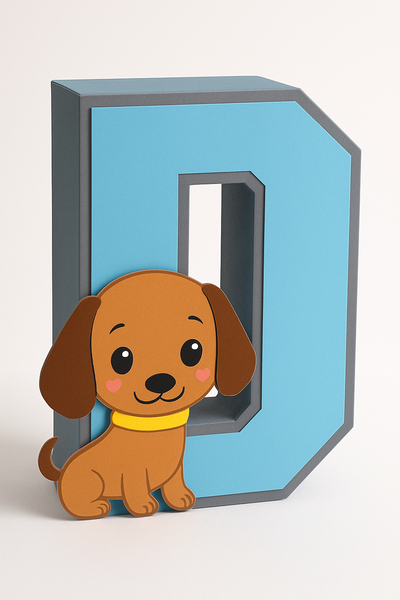 Link letra D 3d marcos en canva