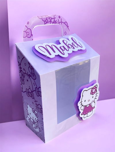 Link molde editable en canva CAJA semi doblada