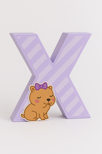 Link letra X 3d marcos en canva