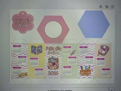  Editable en canva lapicero con calendario 