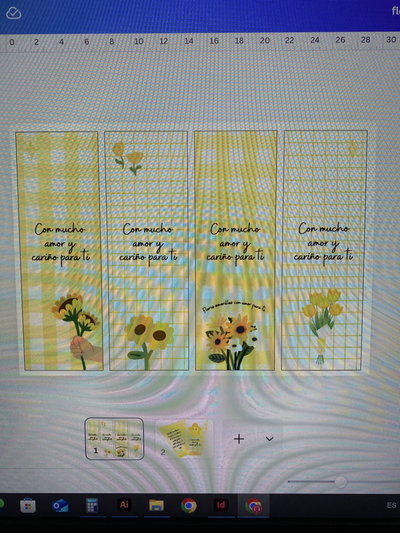  Editable en canva flores amarillas