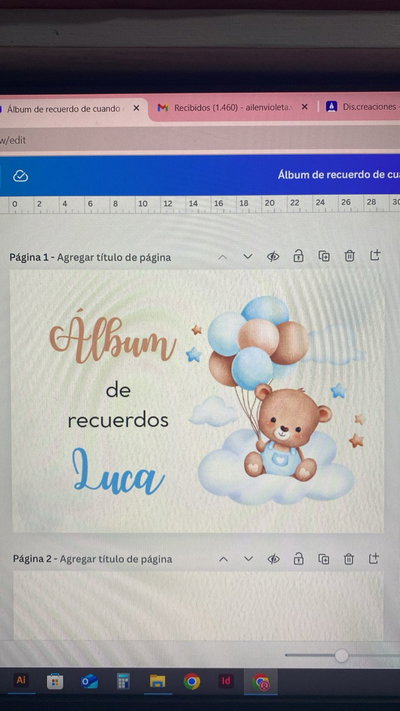 Link álbum de recuerdos de bebe NENE