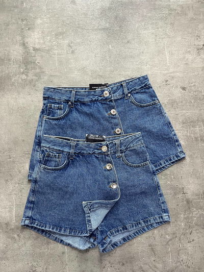Skort de jeans azul 