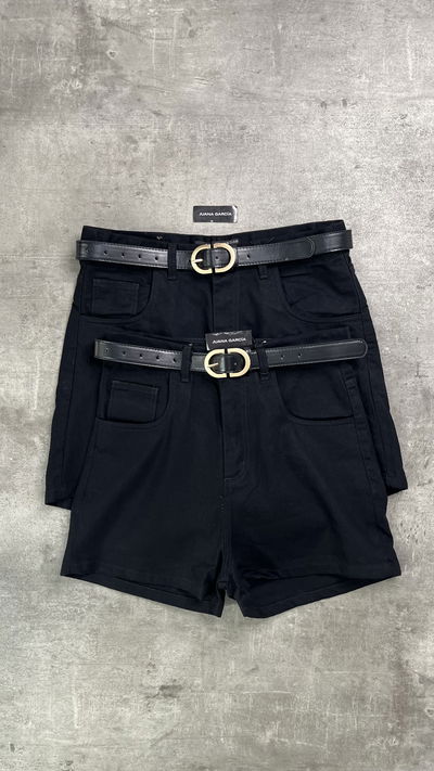 Short de jeans negro 