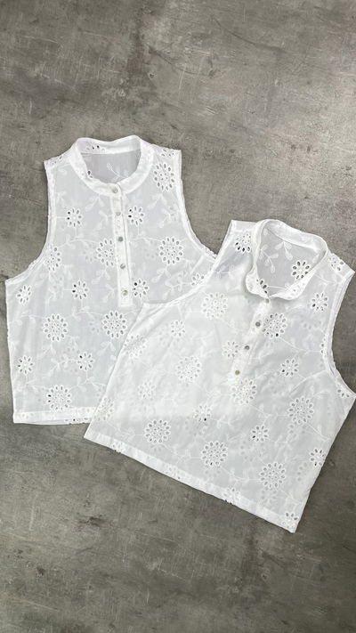 Blusa musculosa broderi 