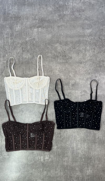 Corset con strass