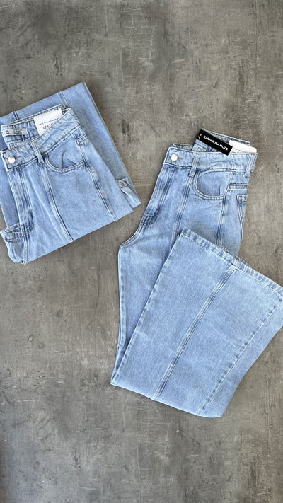 Wide leg con detalle 