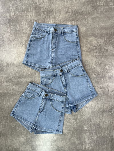 Skort de jeans elastizado 