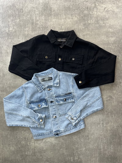Camperas de jeans crop 