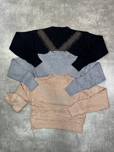 Sweaters con strass 