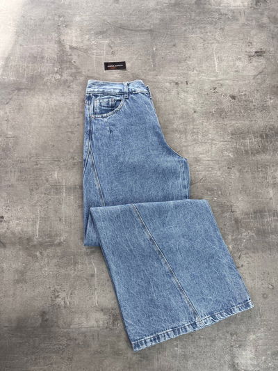 Jeans Wide leg celeste nevado 