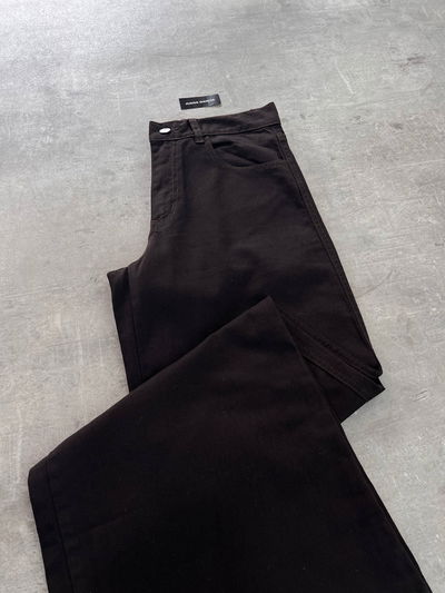 Jeans wide leg marrón 