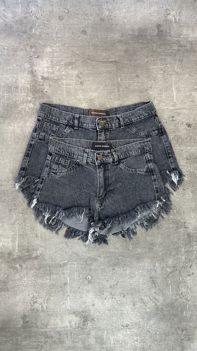 Short de jeans negro 