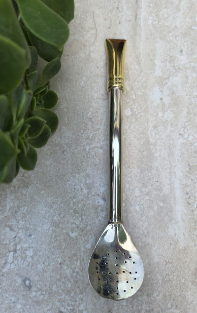 BOMBILLÓN DE ALPACA Y BRONCE
