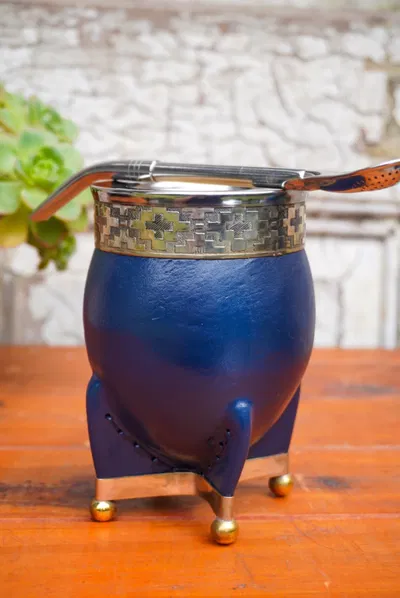 MATE IMPERIAL PREMIUM CON BASE Y BOLITAS DE BRONCE