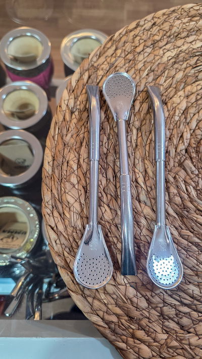 BOMBILLA PICO LORO DE ACERO INOX.