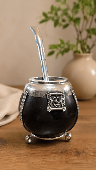 Mate criollo de calabaza con aplique