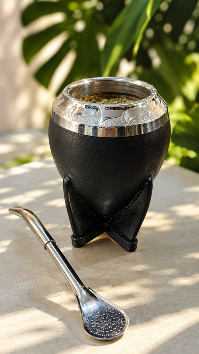 Mate torpedo de calabaza (virola cincelada)