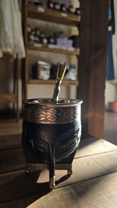 Mate imperial labrado con base y bolitas